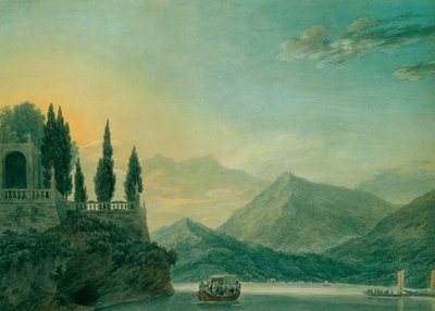 Isola Bella, Lake Maggiore, at dusk by John Robert Cozens